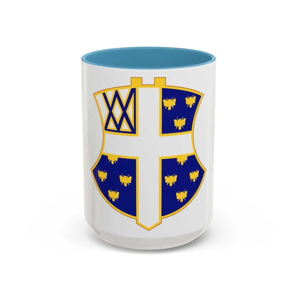 42nd Infantry Regiment (U.S. Army) Accent Coffee Mug-15oz-Light Blue-Go Mug Yourself