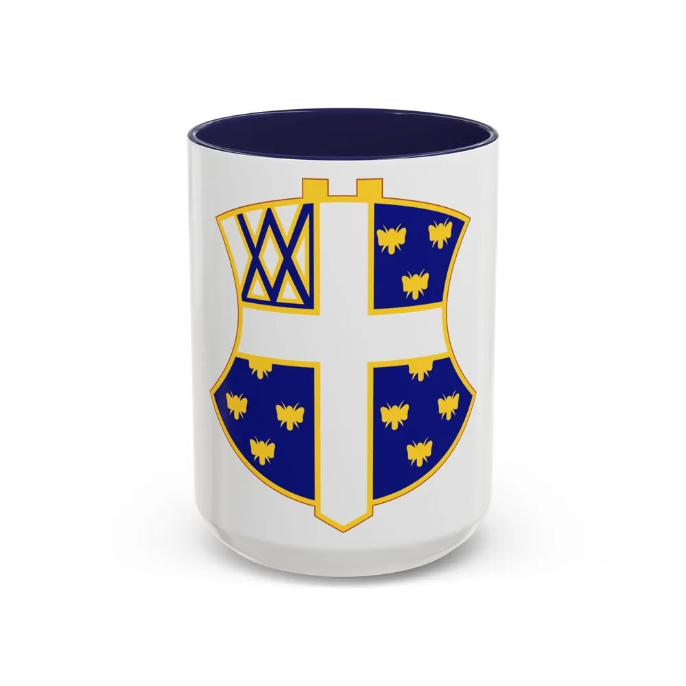 42nd Infantry Regiment (U.S. Army) Accent Coffee Mug-15oz-Navy-Go Mug Yourself