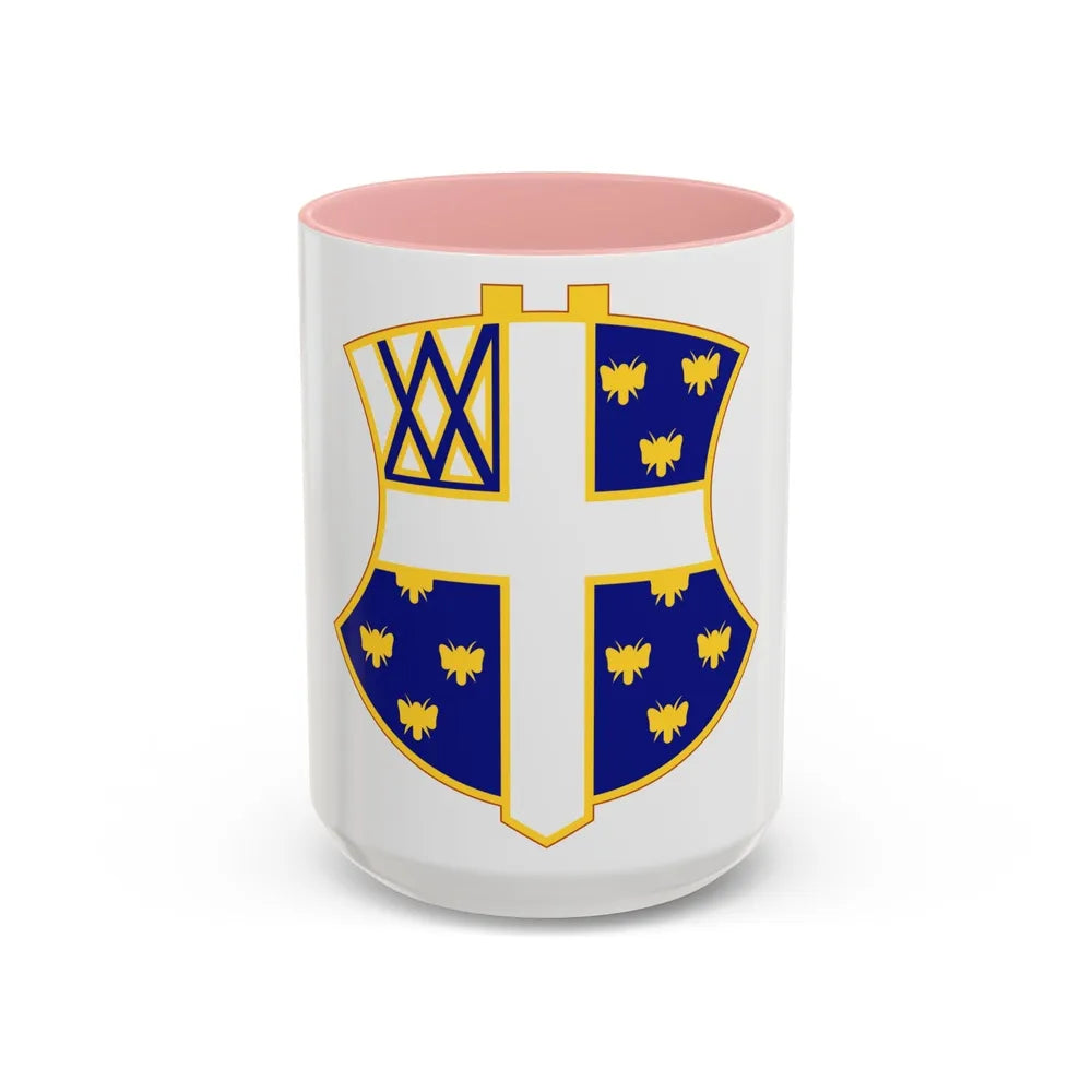 42nd Infantry Regiment (U.S. Army) Accent Coffee Mug-15oz-Pink-Go Mug Yourself