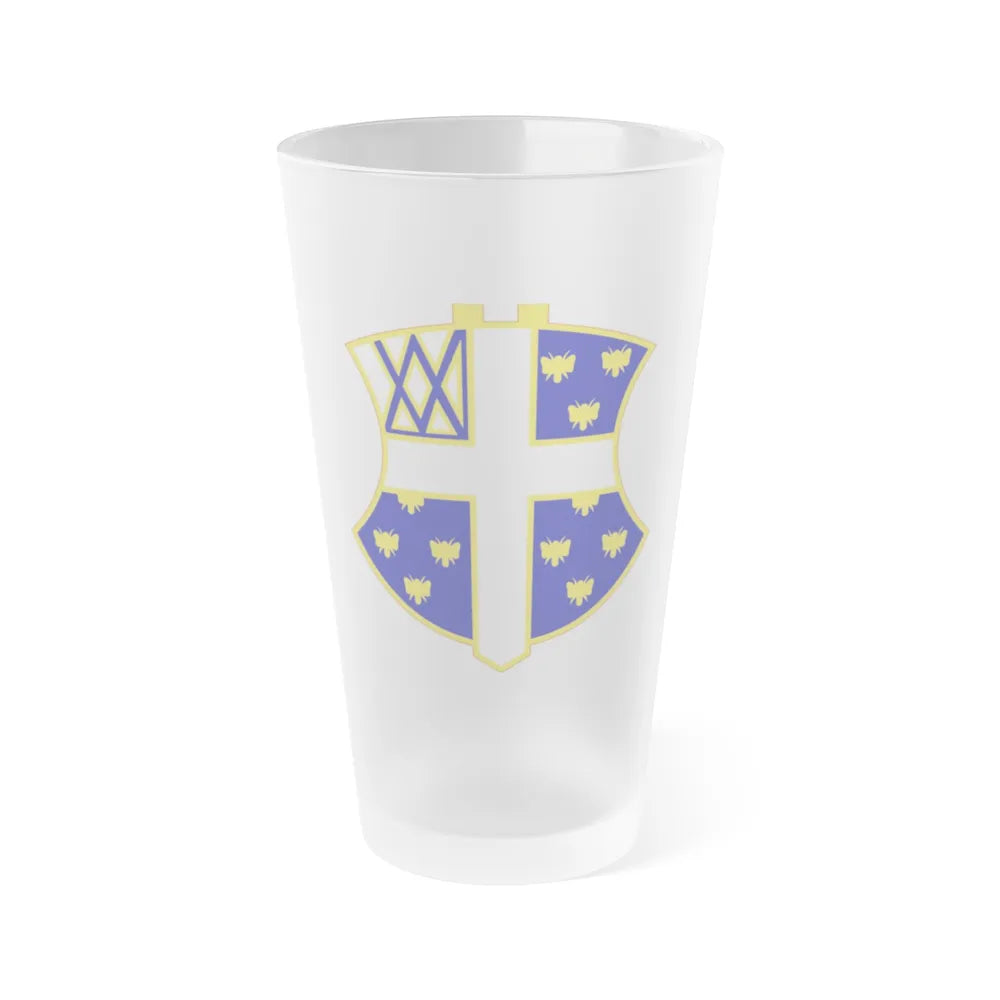 42nd Infantry Regiment (U.S. Army) Frosted Pint Glass 16oz-Go Mug Yourself