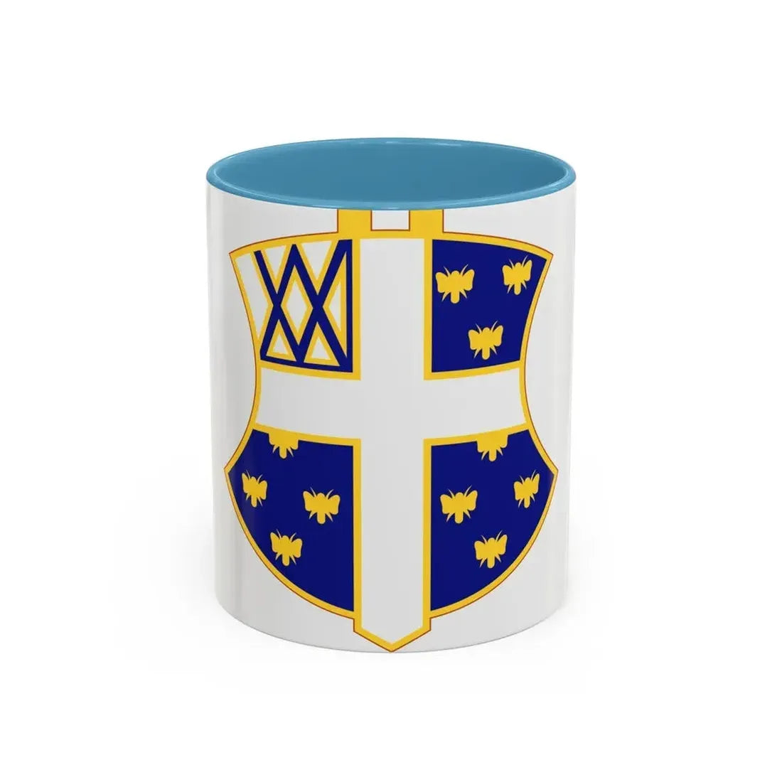 42nd Infantry Regiment (U.S. Army) Accent Coffee Mug 11oz Light Blue - Go Mug Yourself