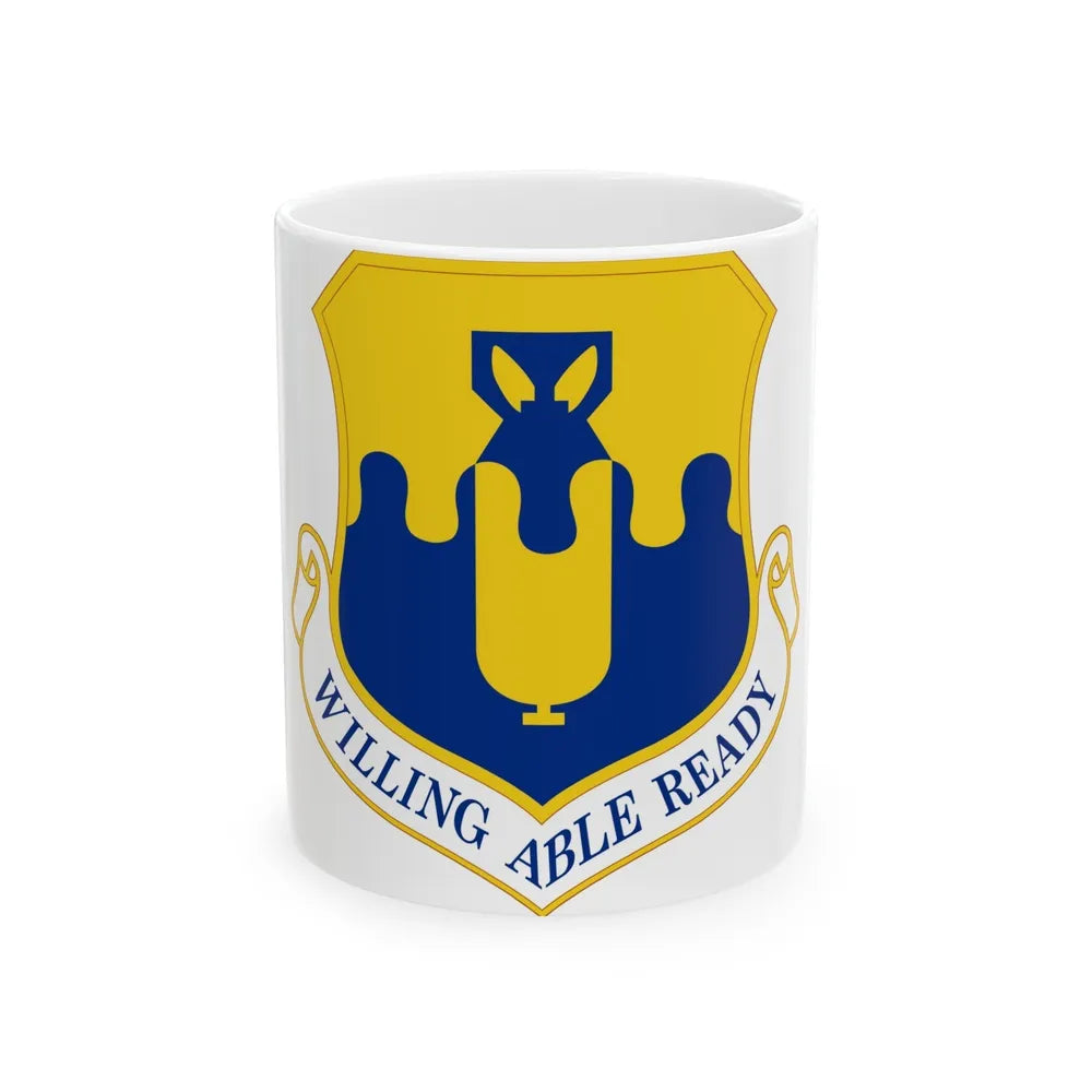 43 Air Mobility Operations Group AMC (U.S. Air Force) White Coffee Mug-11oz-Go Mug Yourself