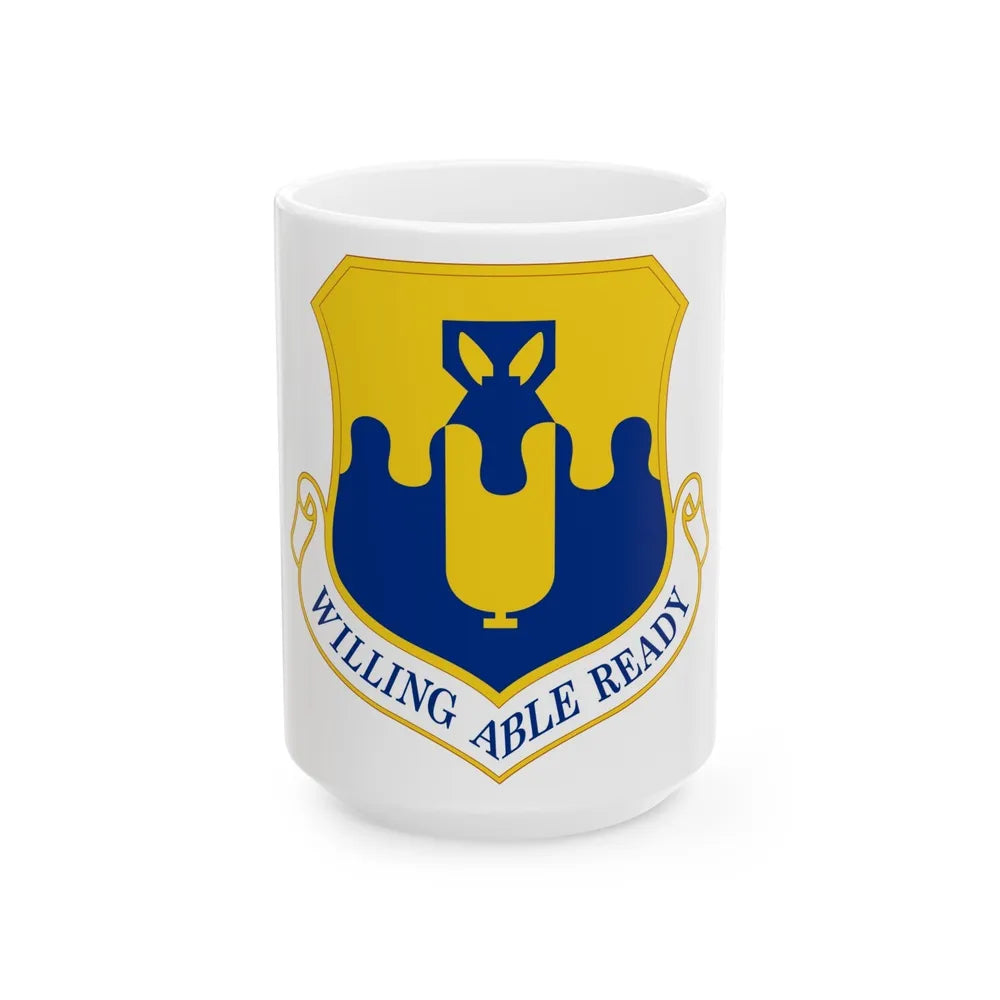 43 Air Mobility Operations Group AMC (U.S. Air Force) White Coffee Mug-15oz-Go Mug Yourself