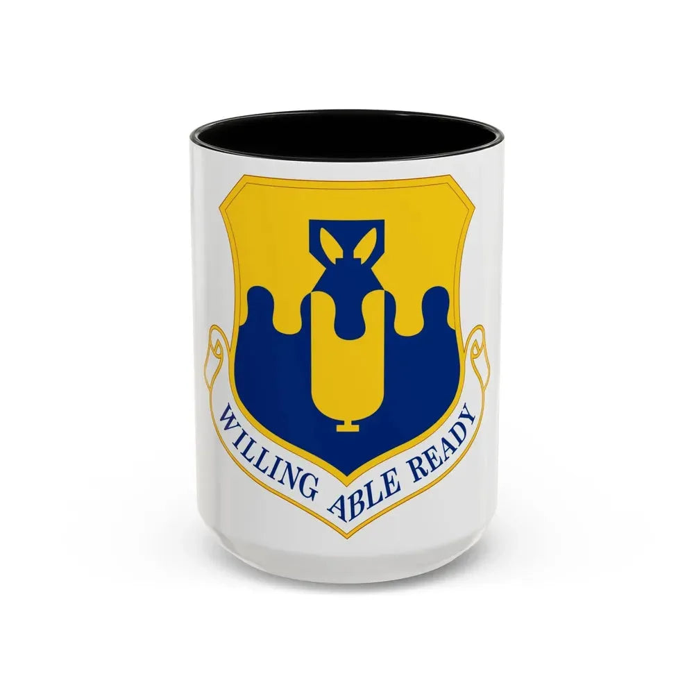 43 Air Mobility Operations Group AMC (U.S. Air Force) Accent Coffee Mug 15oz Black - Go Mug Yourself