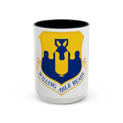 43 Air Mobility Operations Group AMC (U.S. Air Force) Accent Coffee Mug 15oz Black - Go Mug Yourself