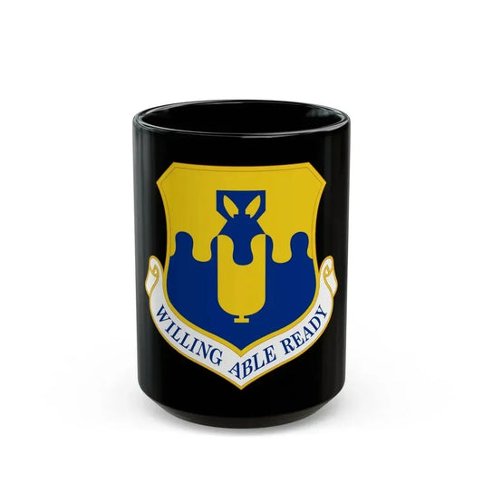 43 Air Mobility Operations Group AMC (U.S. Air Force) Black Coffee Mug 15oz - Go Mug Yourself