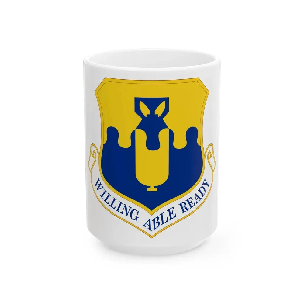 43 Air Mobility Operations Group AMC (U.S. Air Force) White Coffee Mug 15oz - Go Mug Yourself