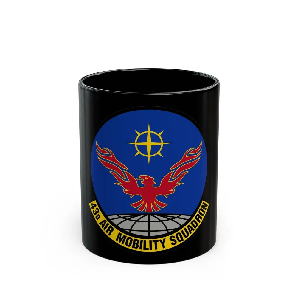 43 Air Mobility Squadron AMC (U.S. Air Force) Black Coffee Mug-11oz-Go Mug Yourself