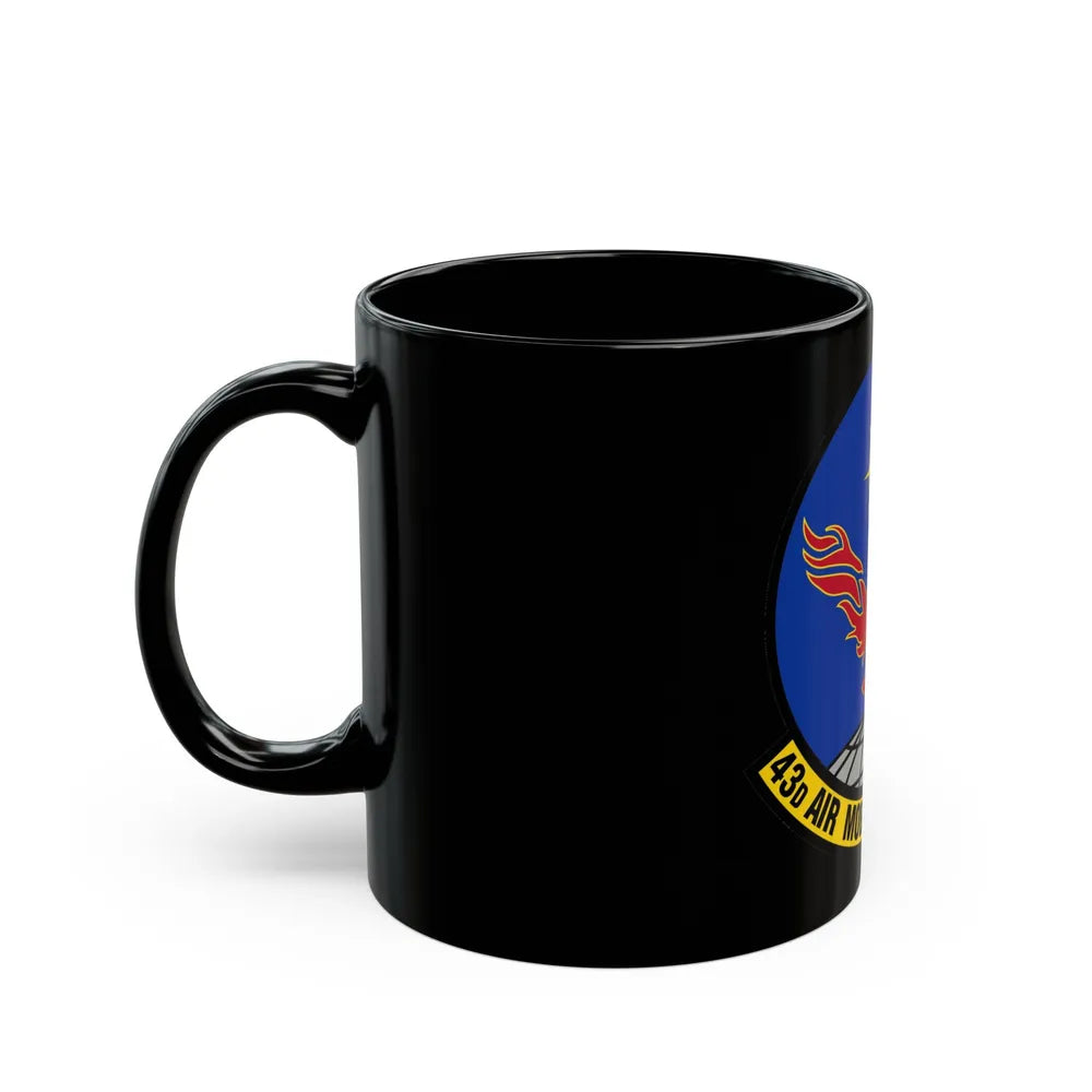 43 Air Mobility Squadron AMC (U.S. Air Force) Black Coffee Mug-Go Mug Yourself