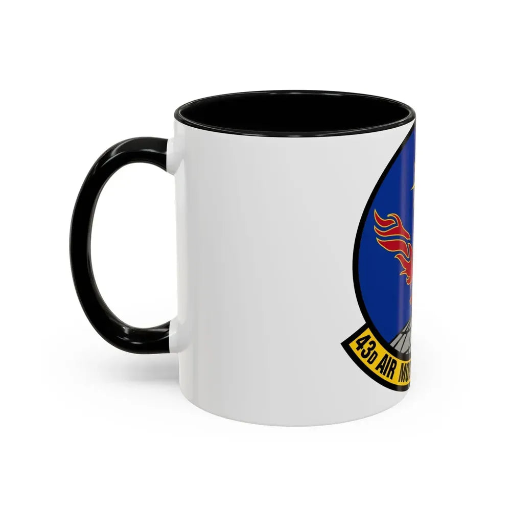 43 Air Mobility Squadron AMC (U.S. Air Force) Accent Coffee Mug - Go Mug Yourself