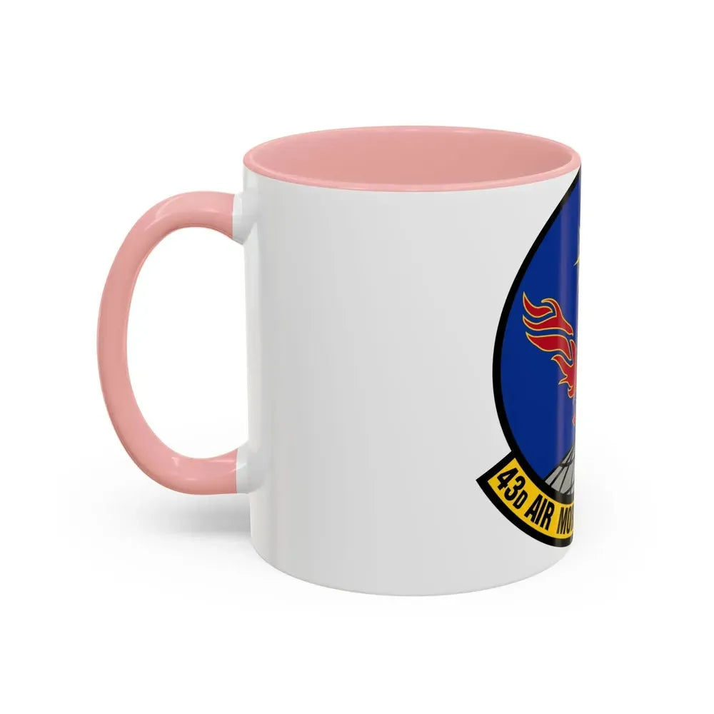 43 Air Mobility Squadron AMC (U.S. Air Force) Accent Coffee Mug - Go Mug Yourself