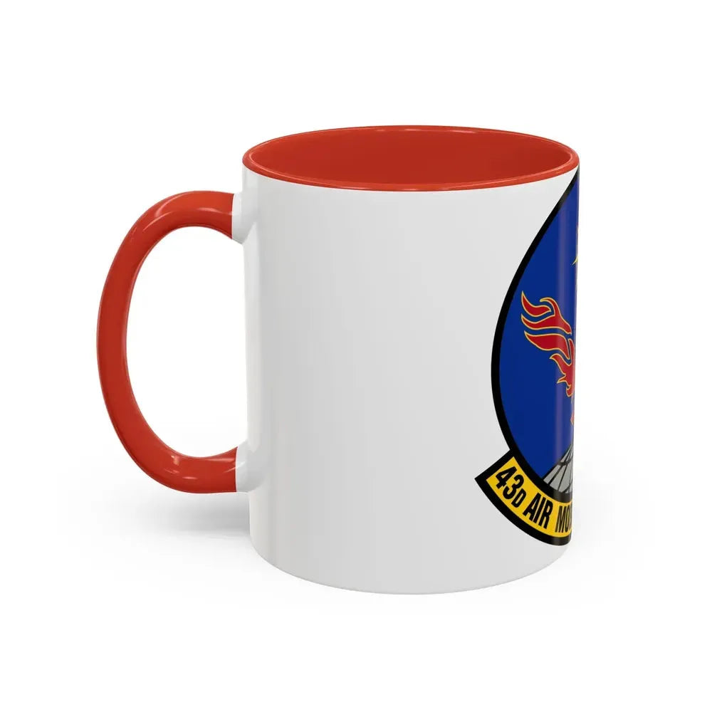 43 Air Mobility Squadron AMC (U.S. Air Force) Accent Coffee Mug - Go Mug Yourself