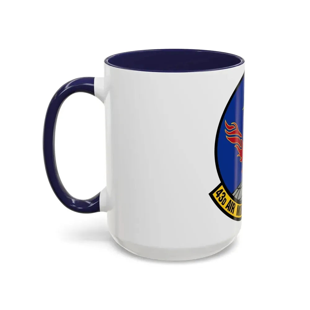 43 Air Mobility Squadron AMC (U.S. Air Force) Accent Coffee Mug - Go Mug Yourself