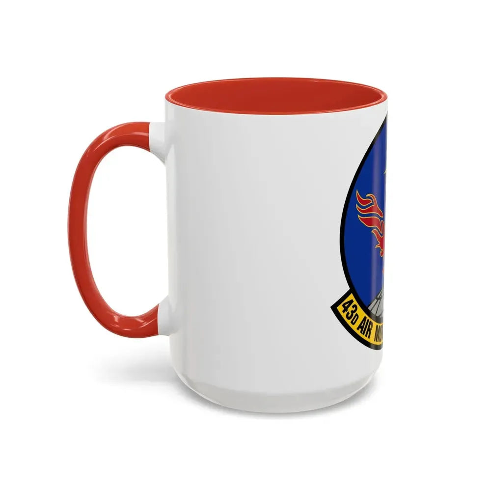 43 Air Mobility Squadron AMC (U.S. Air Force) Accent Coffee Mug - Go Mug Yourself