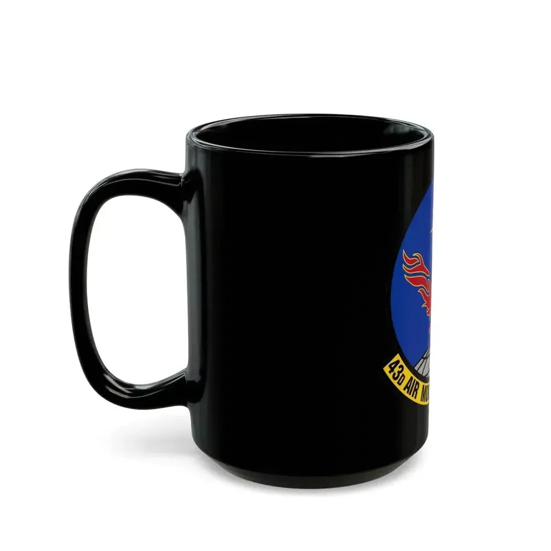 43 Air Mobility Squadron AMC (U.S. Air Force) Black Coffee Mug - Go Mug Yourself