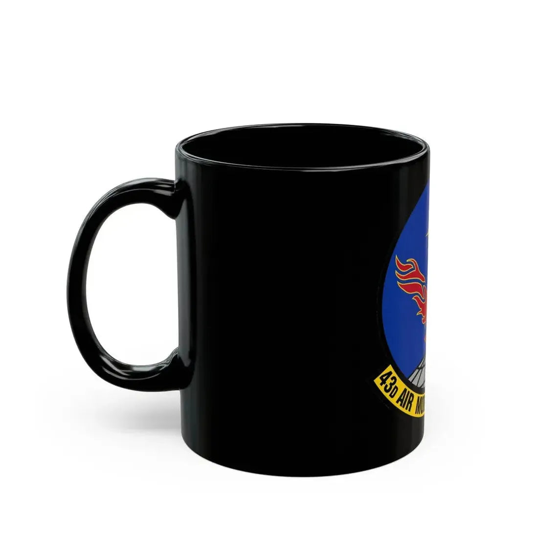 43 Air Mobility Squadron AMC (U.S. Air Force) Black Coffee Mug - Go Mug Yourself
