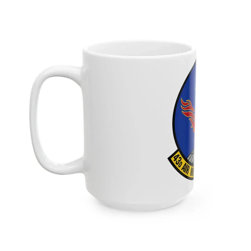 43 Air Mobility Squadron AMC (U.S. Air Force) White Coffee Mug - Go Mug Yourself