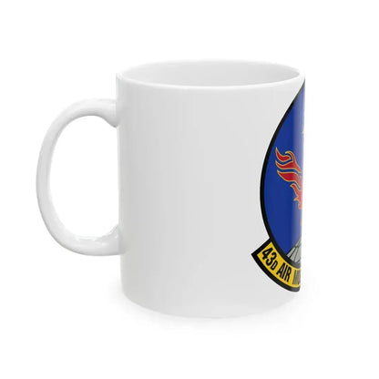 43 Air Mobility Squadron AMC (U.S. Air Force) White Coffee Mug - Go Mug Yourself