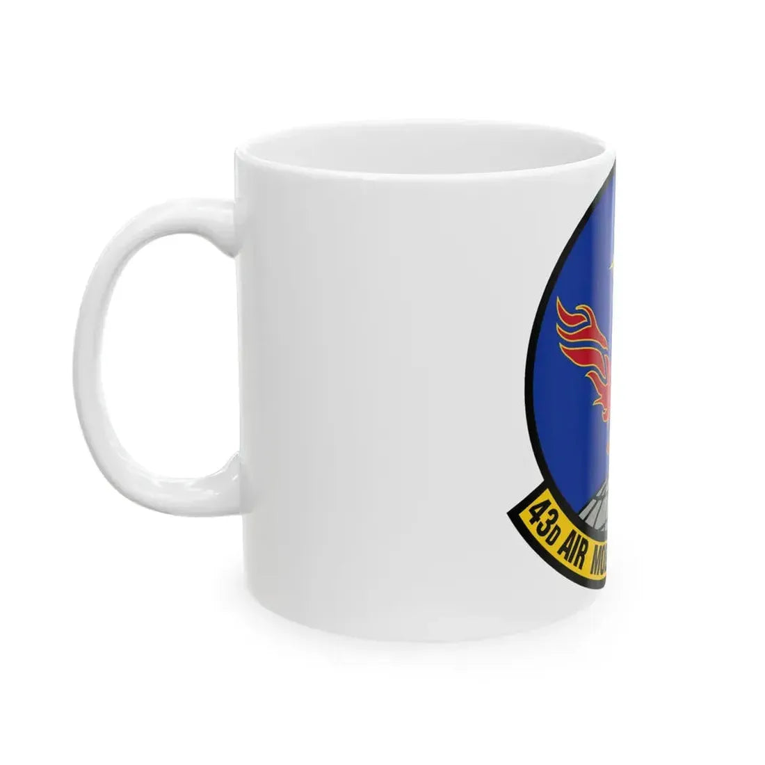 43 Air Mobility Squadron AMC (U.S. Air Force) White Coffee Mug - Go Mug Yourself