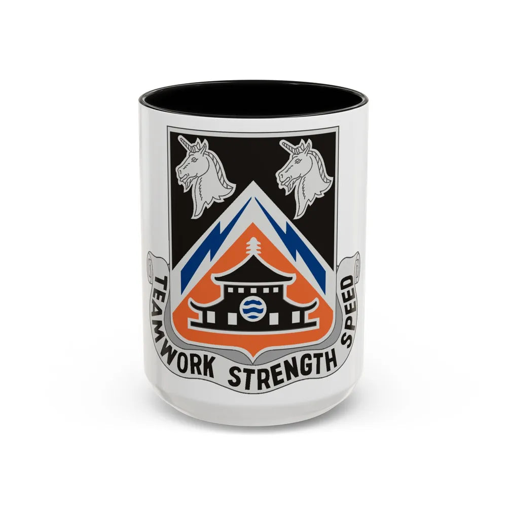 43 Signal Battalion (U.S. Army) Accent Coffee Mug-15oz-Black-Go Mug Yourself