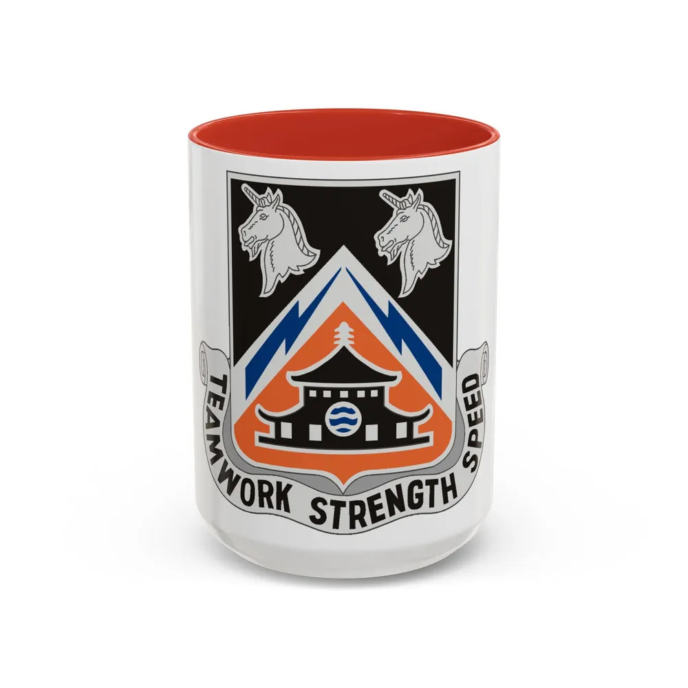 43 Signal Battalion (U.S. Army) Accent Coffee Mug-15oz-Pink-Go Mug Yourself