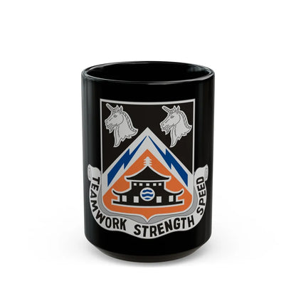 43 Signal Battalion (U.S. Army) Black Coffee Mug-15oz-Go Mug Yourself