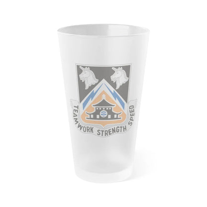 43 Signal Battalion (U.S. Army) Frosted Pint Glass 16oz-Go Mug Yourself