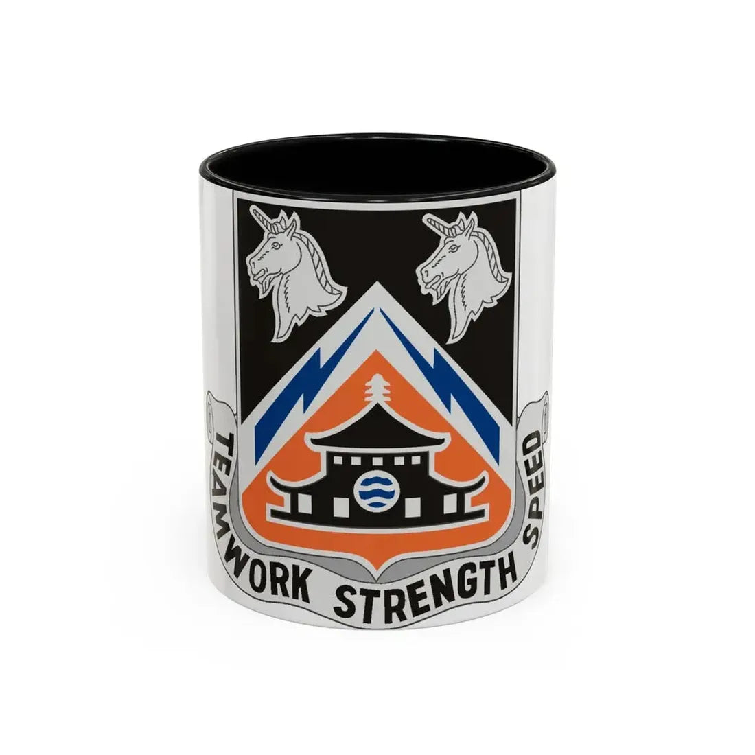 43 Signal Battalion (U.S. Army) Accent Coffee Mug 11oz Black - Go Mug Yourself