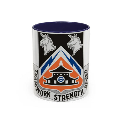 43 Signal Battalion (U.S. Army) Accent Coffee Mug 11oz Navy - Go Mug Yourself