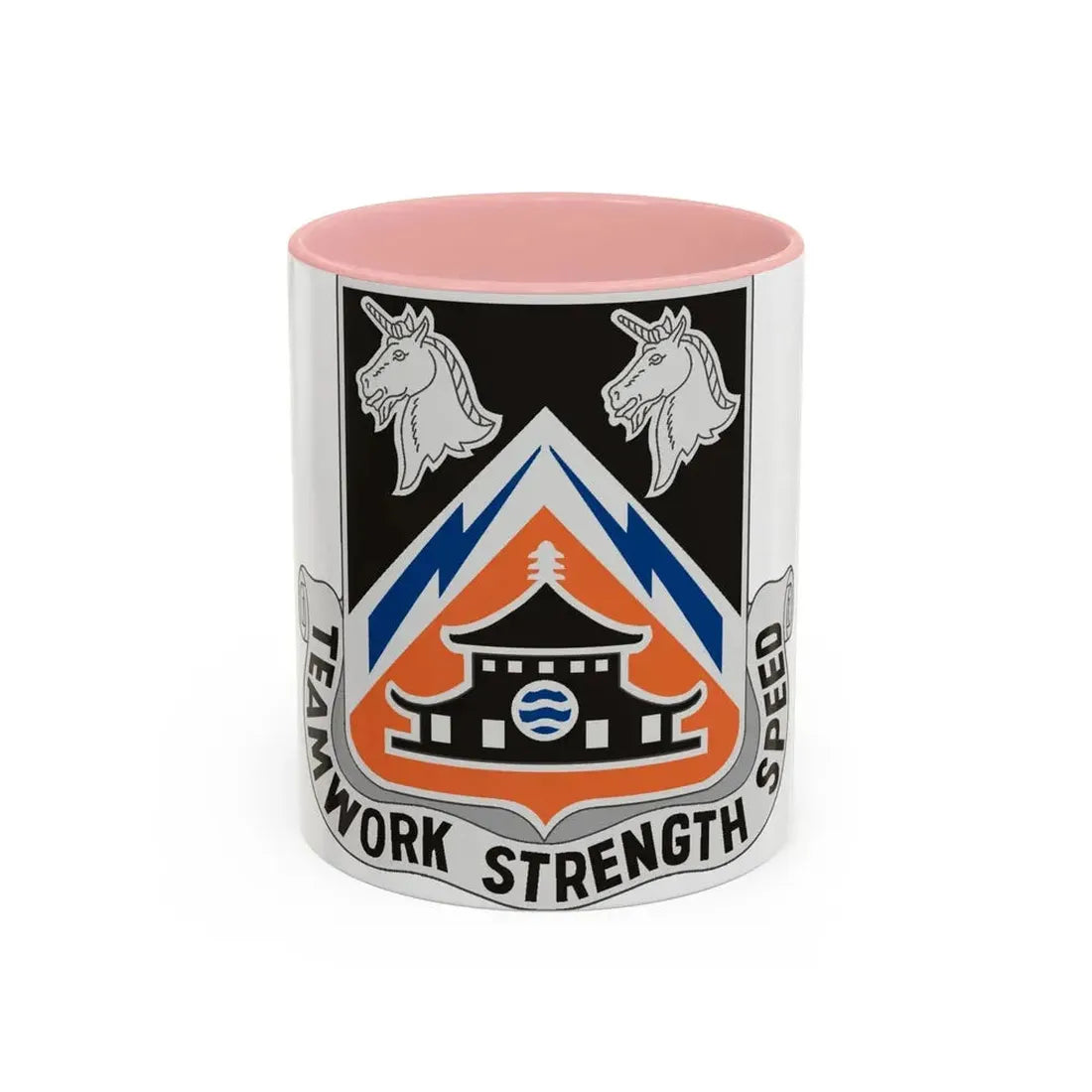 43 Signal Battalion (U.S. Army) Accent Coffee Mug 11oz Pink - Go Mug Yourself