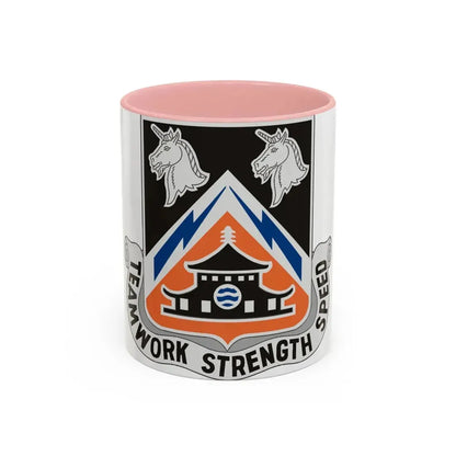 43 Signal Battalion (U.S. Army) Accent Coffee Mug 11oz Pink - Go Mug Yourself
