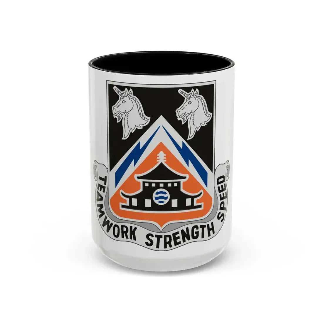 43 Signal Battalion (U.S. Army) Accent Coffee Mug 15oz Black - Go Mug Yourself