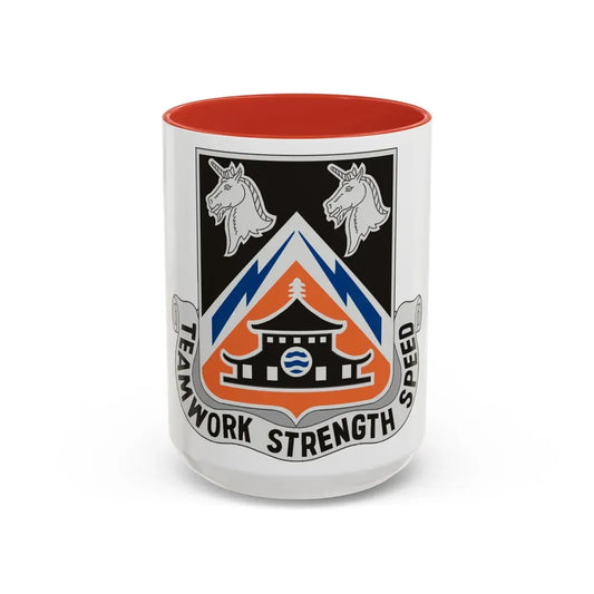 43 Signal Battalion (U.S. Army) Accent Coffee Mug 15oz Pink - Go Mug Yourself