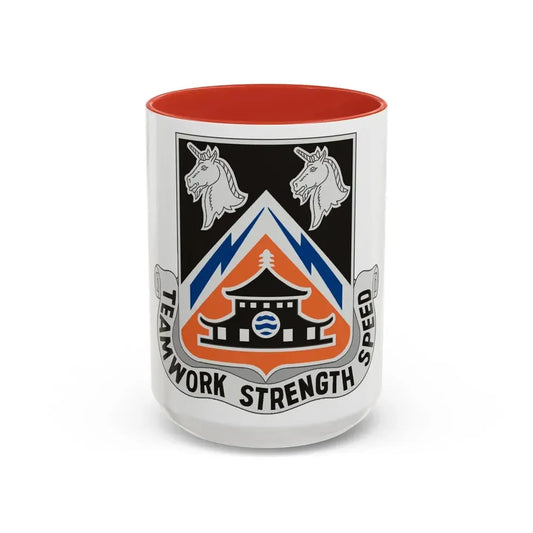 43 Signal Battalion (U.S. Army) Accent Coffee Mug 15oz Pink - Go Mug Yourself