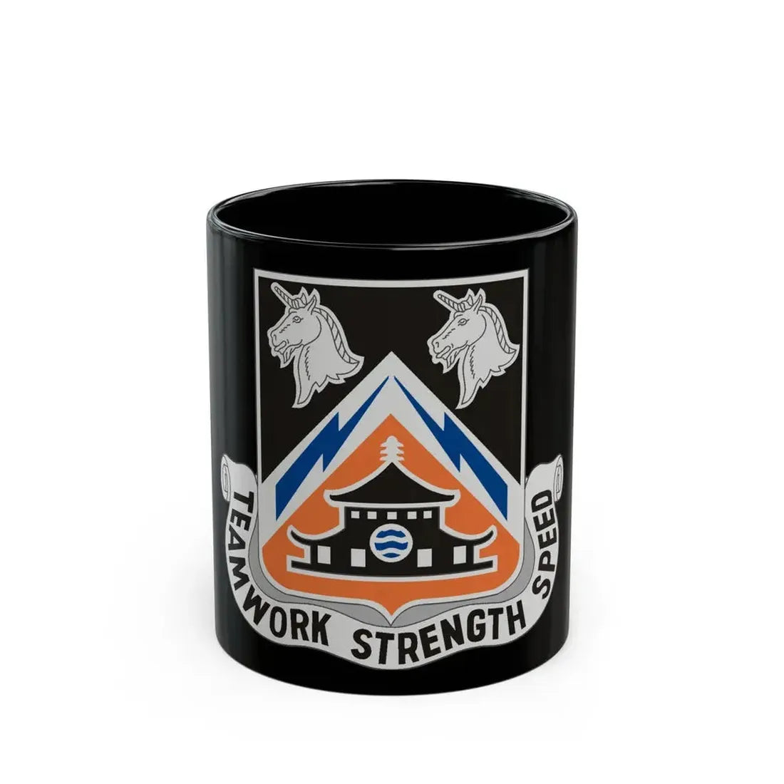 43 Signal Battalion (U.S. Army) Black Coffee Mug 11oz - Go Mug Yourself