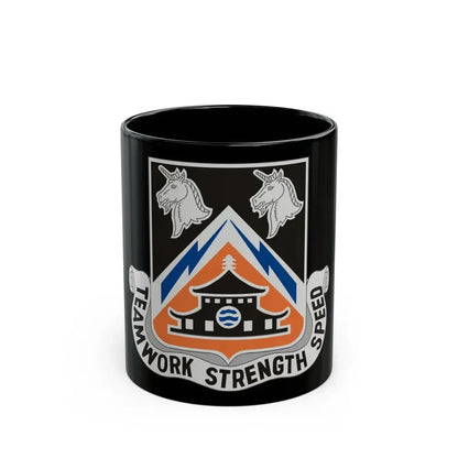 43 Signal Battalion (U.S. Army) Black Coffee Mug 11oz - Go Mug Yourself