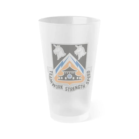 43 Signal Battalion (U.S. Army) Frosted Pint Glass 16oz Default Title - Go Mug Yourself