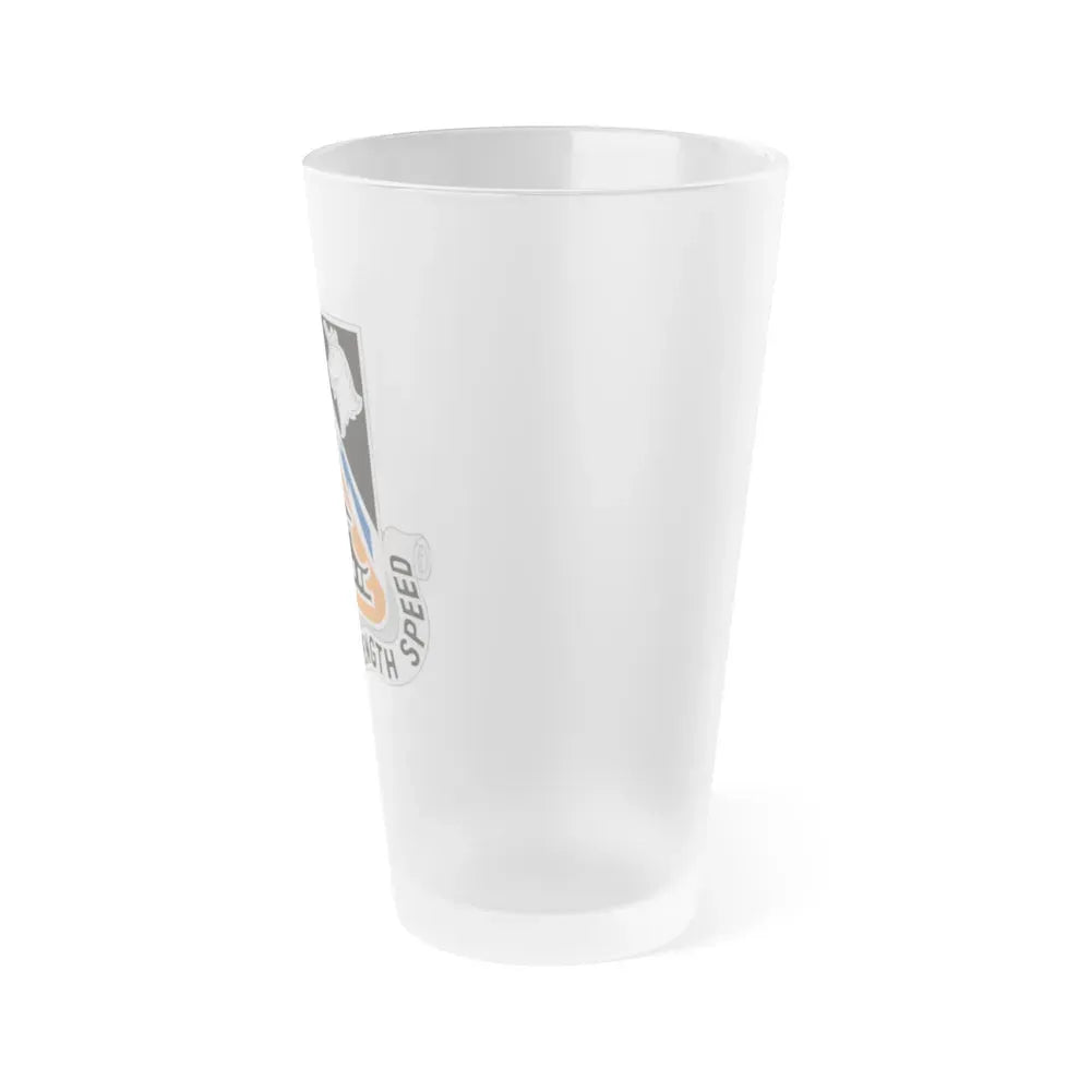 43 Signal Battalion (U.S. Army) Frosted Pint Glass 16oz - Go Mug Yourself