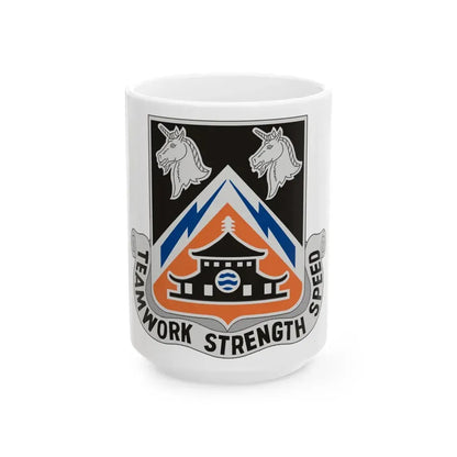 43 Signal Battalion (U.S. Army) White Coffee Mug 15oz - Go Mug Yourself