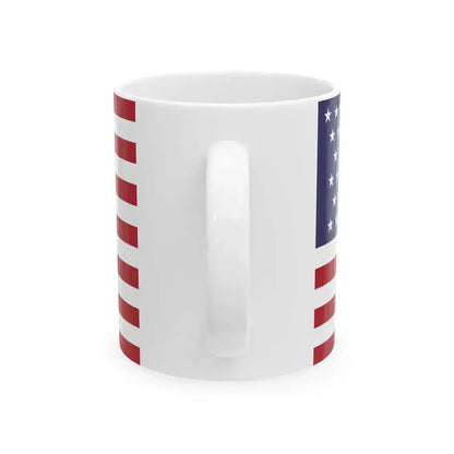 43 Star US Flag (United States) White Coffee Mug - Go Mug Yourself