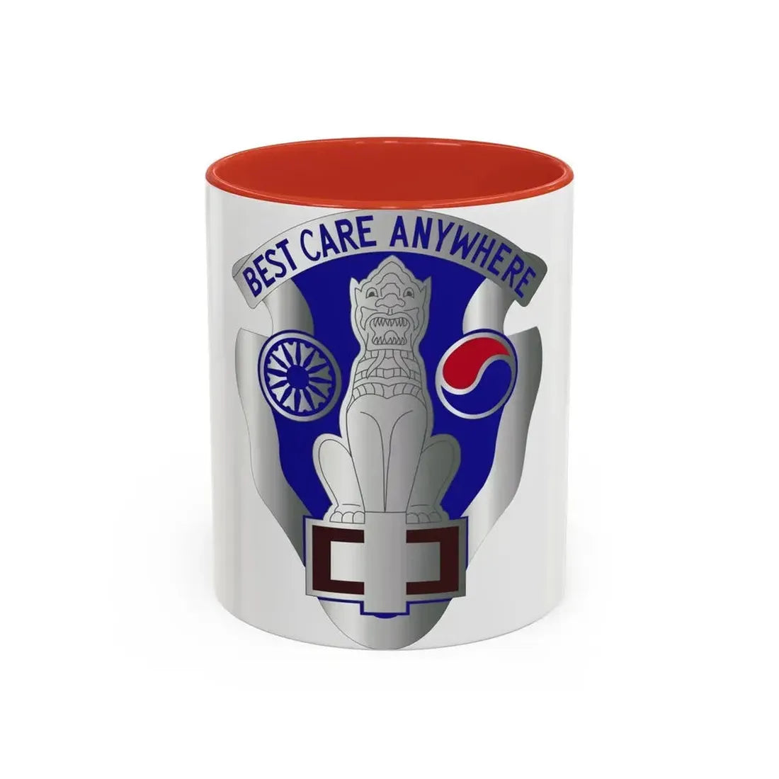 43 Surgical Hospital (U.S. Army) Accent Coffee Mug 11oz Red - Go Mug Yourself