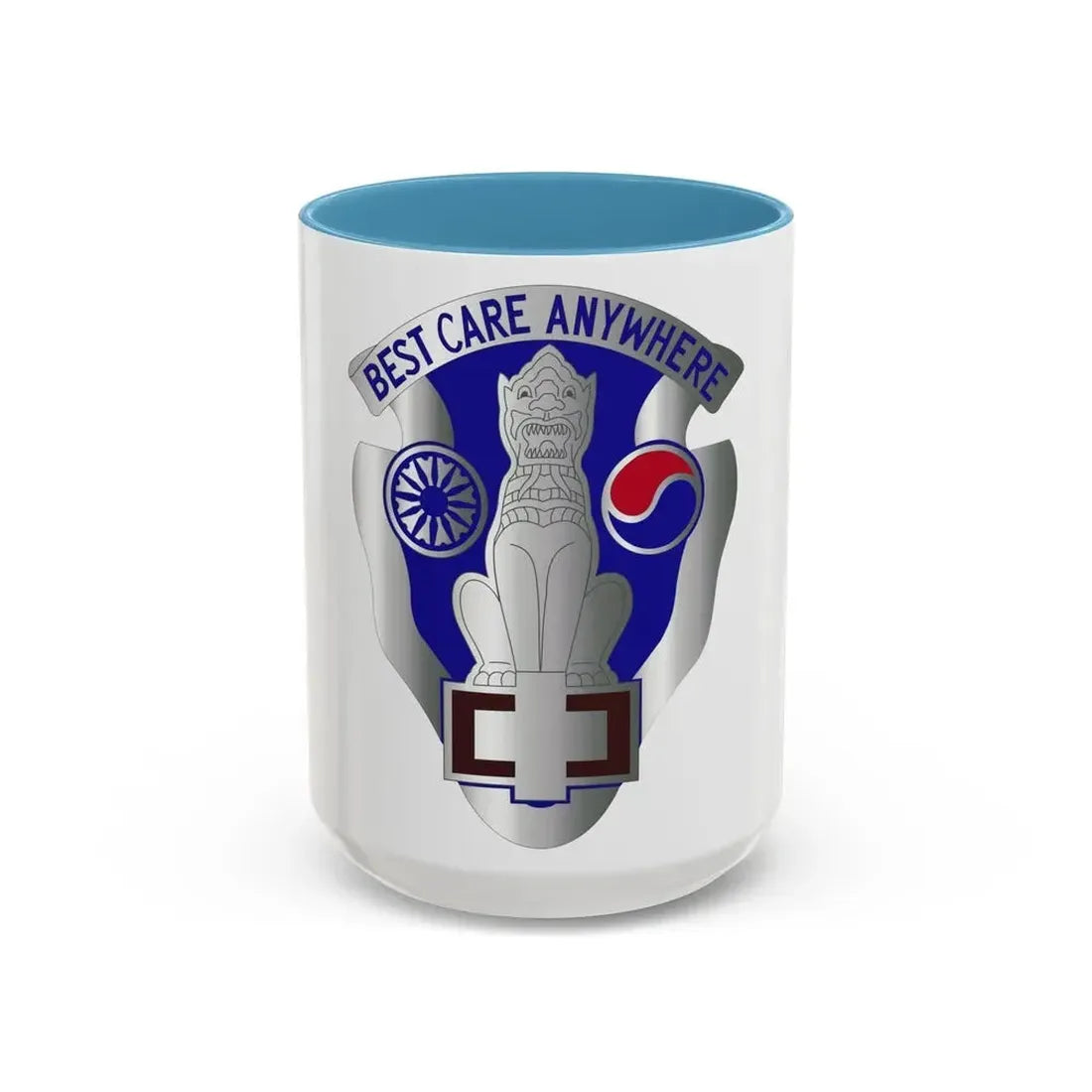 43 Surgical Hospital (U.S. Army) Accent Coffee Mug 15oz Light Blue - Go Mug Yourself