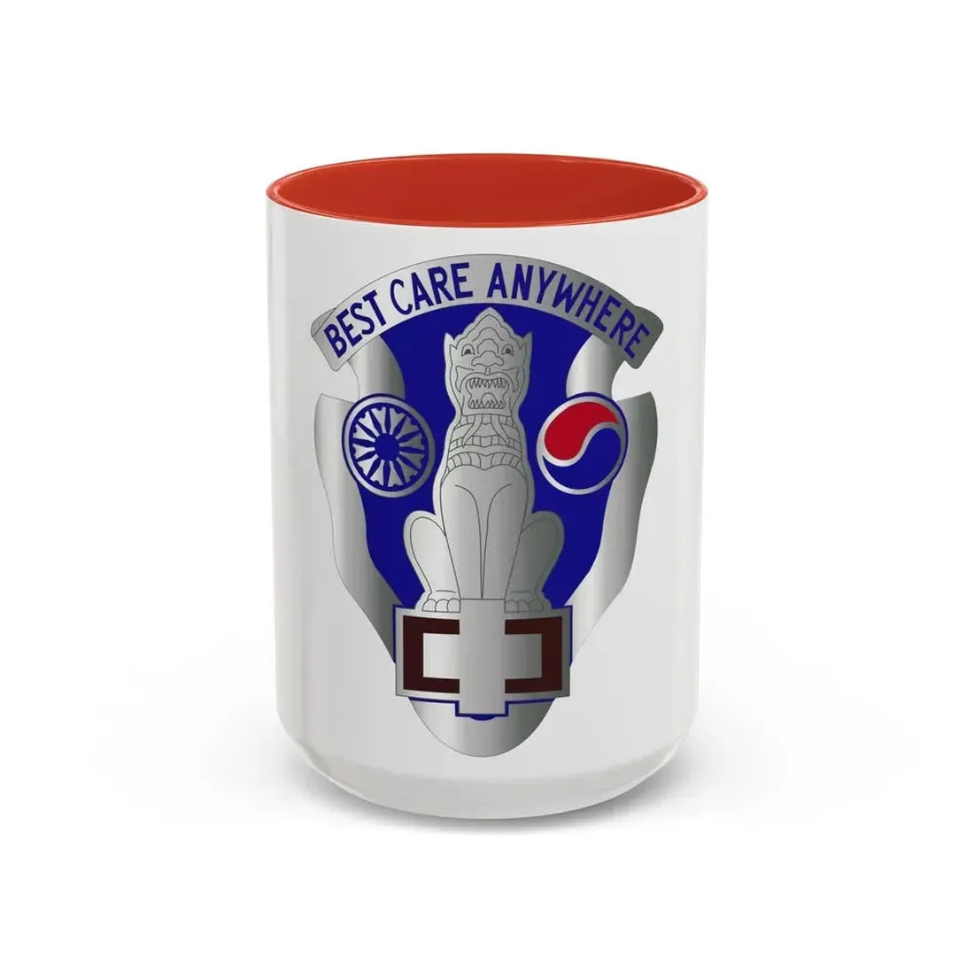 43 Surgical Hospital (U.S. Army) Accent Coffee Mug 15oz Red - Go Mug Yourself