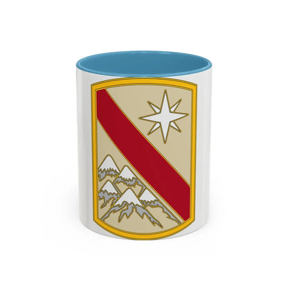 43 Sustainment Brigade (U.S. Army) Accent Coffee Mug-11oz-Light Blue-Go Mug Yourself