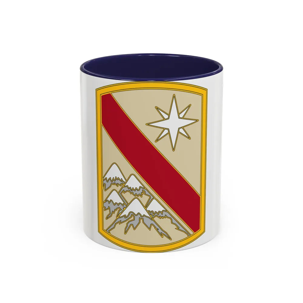 43 Sustainment Brigade (U.S. Army) Accent Coffee Mug-11oz-Navy-Go Mug Yourself