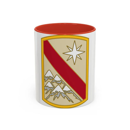 43 Sustainment Brigade (U.S. Army) Accent Coffee Mug-11oz-Red-Go Mug Yourself