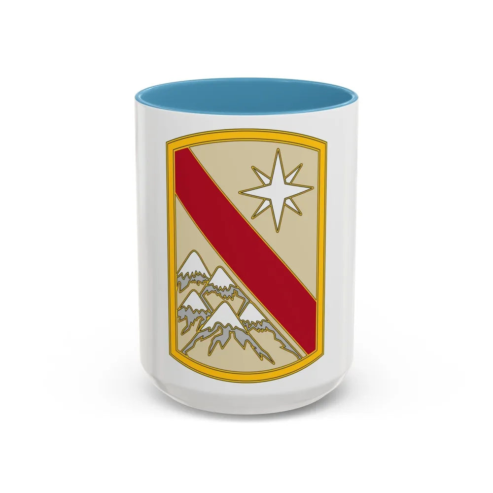 43 Sustainment Brigade (U.S. Army) Accent Coffee Mug-15oz-Light Blue-Go Mug Yourself