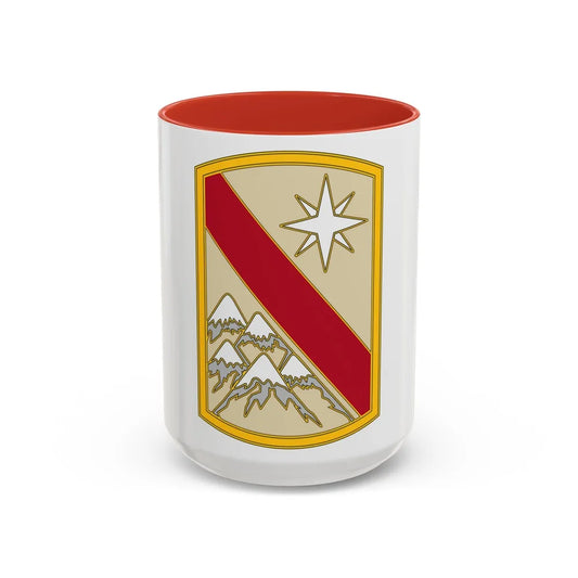 43 Sustainment Brigade (U.S. Army) Accent Coffee Mug-15oz-Red-Go Mug Yourself