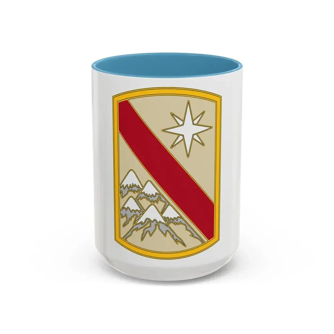 43 Sustainment Brigade (U.S. Army) Accent Coffee Mug 15oz Light Blue - Go Mug Yourself