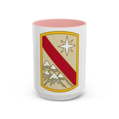 43 Sustainment Brigade (U.S. Army) Accent Coffee Mug 15oz Pink - Go Mug Yourself